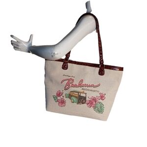 BRAHMIN WOMEN’S BROOKE NEVER FULL TOTE PECAN PIPA BAG